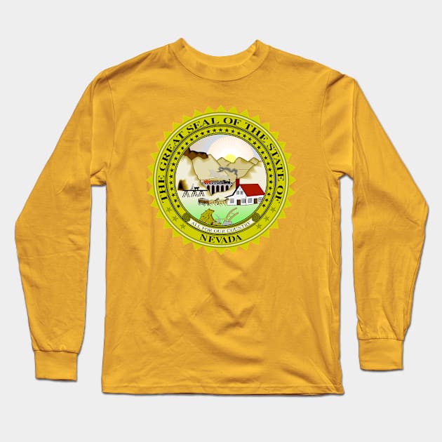 State of Nevada Long Sleeve T-Shirt by Comshop